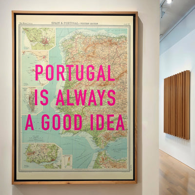 Portugal Retro Pop Art Map Print - Magic Posters