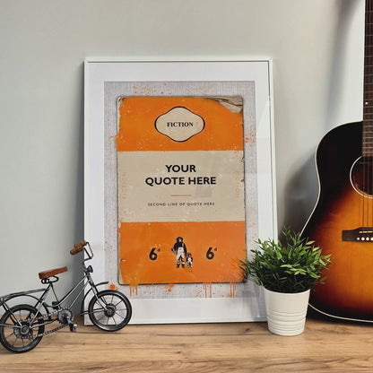 Personalised Book Cover Set Of 3 Art Prints