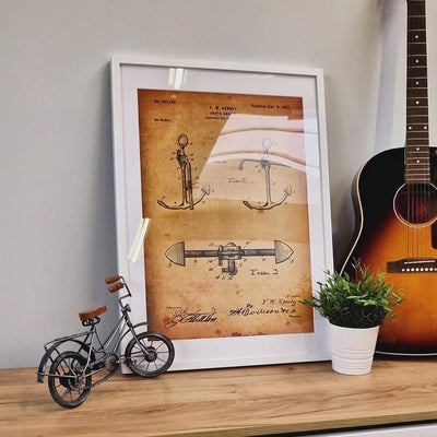 Boat Anchor 1902 Patent Print - Magic Posters