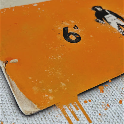 Personalised Book Cover Art Print (Orange)