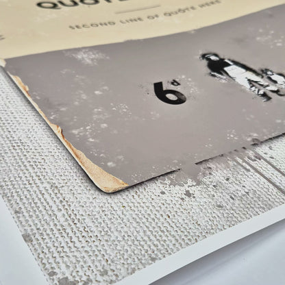 Personalised Book Cover Art Print (Grey)