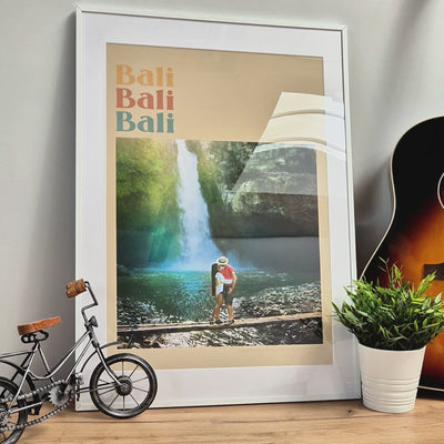 Personalised Retro Holiday Travel Photo Print - Magic Posters