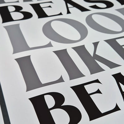 Set Of 2 Personalised Gym Quote Black And White Prints - Magic Posters