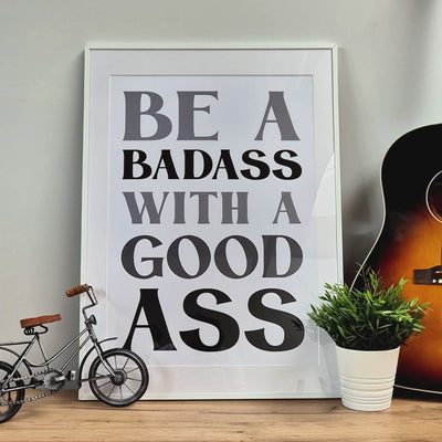 Set Of 2 Personalised Gym Quote Black And White Prints - Magic Posters