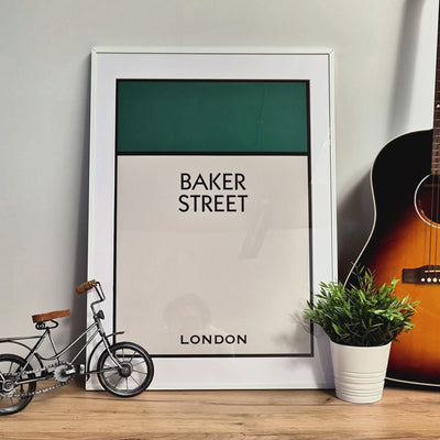 Personalised Street Name Classic Framed Print (Sizes A4 - A3) New This Week! - Magic Posters