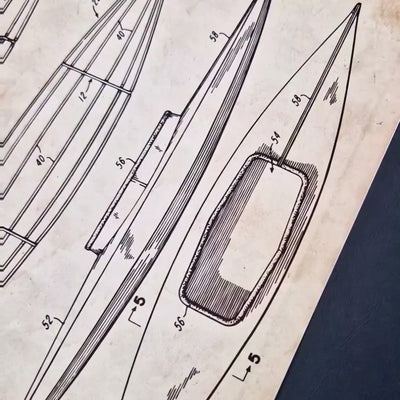 Kayak Set Of 2 Patent Prints - Magic Posters