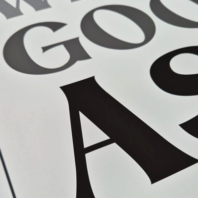 Set Of 2 Personalised Gym Quote Black And White Prints - Magic Posters