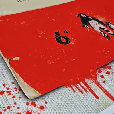 Personalised Book Cover Art Print (Red) - Magic Posters