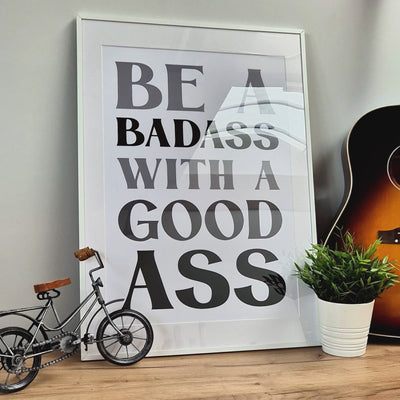 Set Of 2 Personalised Gym Quote Black And White Prints - Magic Posters