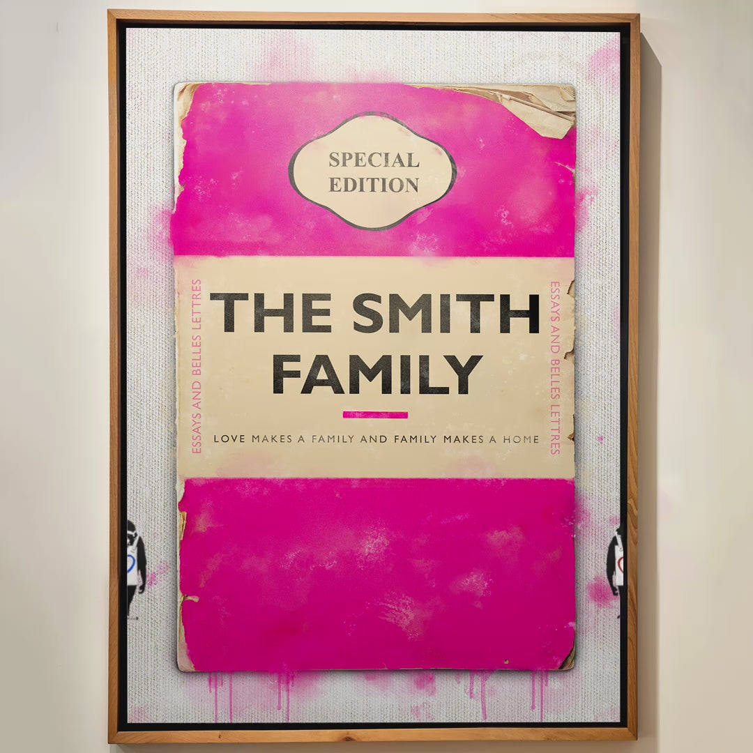 Load video: Personalised Book Cover Art Print (Family Edition) - Magic Posters