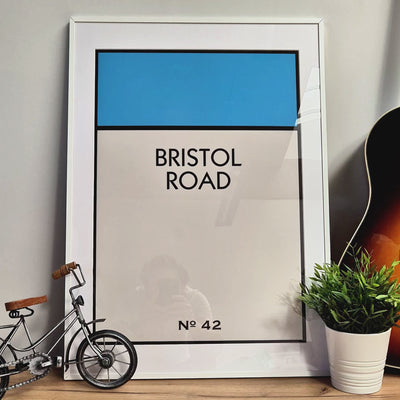 Personalised Street Name Classic Framed Print (Sizes A4 - A3) New This Week! - Magic Posters