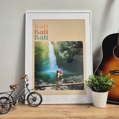 Personalised Retro Holiday Travel Photo Print - Magic Posters