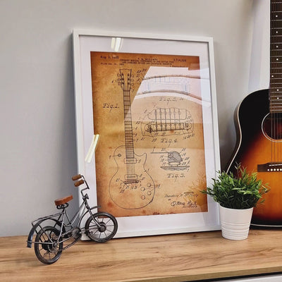 Gibson Guitar Set Of 6 Patent Prints - Magic Posters