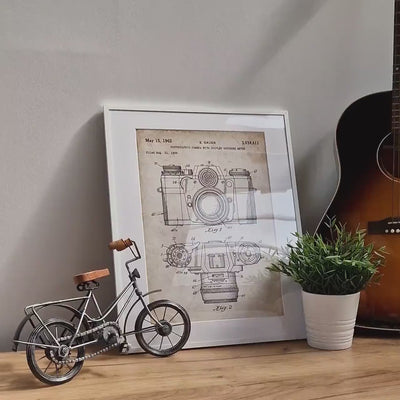 Photography Camera Set Of 3 Patent Prints - Magic Posters