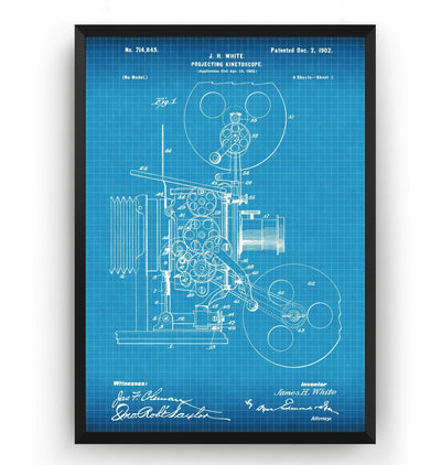 Projecting Kinetoscope 1902 Patent Print - Magic Posters