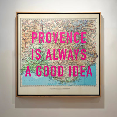 Provence Retro Pop Art Map Print (France) - Magic Posters
