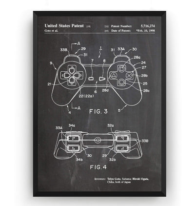 PS Controller Patent Print - Magic Posters