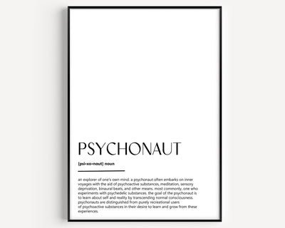 Psychonaut Definition Print - Magic Posters
