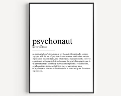 Psychonaut Definition Print - Magic Posters