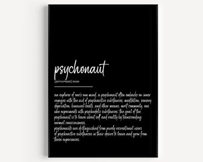Psychonaut Definition Print - Magic Posters