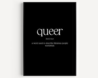 Queer Definition Print - Magic Posters