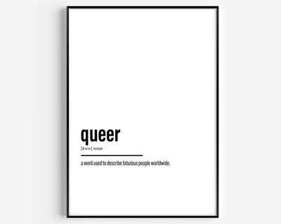 Queer Definition Print - Magic Posters