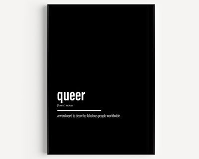 Queer Definition Print - Magic Posters