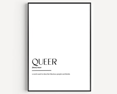 Queer Definition Print - Magic Posters