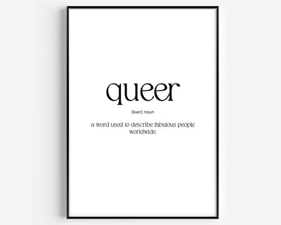 Queer Definition Print - Magic Posters