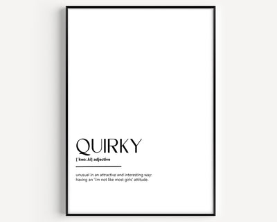 Quirky Definition Print - Magic Posters