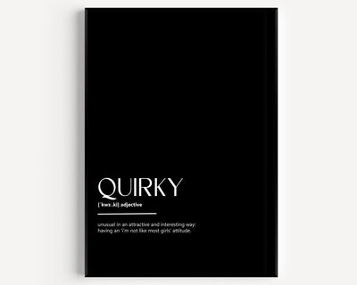 Quirky Definition Print - Magic Posters