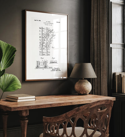 Railroad Track 1932 Patent Print - Magic Posters