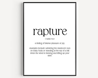 Rapture Definition Print - Magic Posters