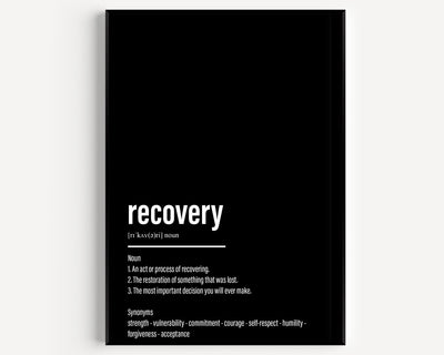 Recovery Definition Print - Magic Posters