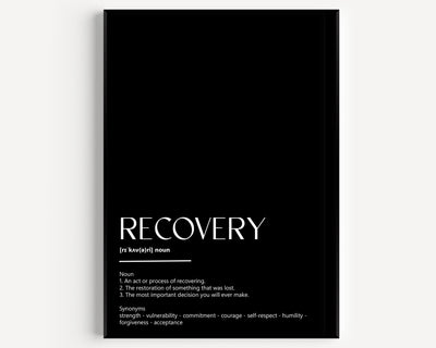 Recovery Definition Print - Magic Posters