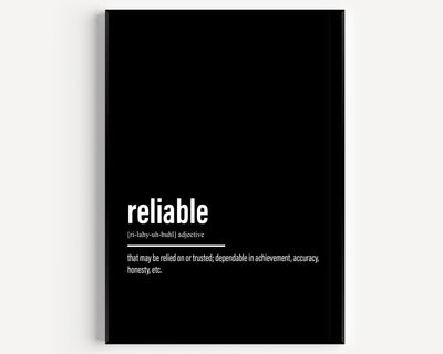 Reliable Definition Print - Magic Posters