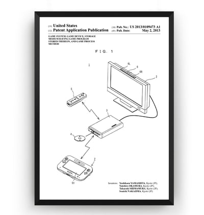 Retro Console 2013 Patent Print - Magic Posters
