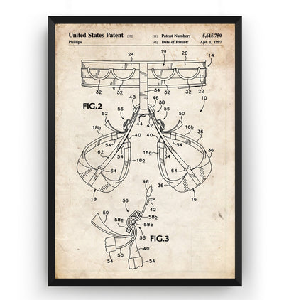 Rock Climbing Harness Patent Print - Magic Posters