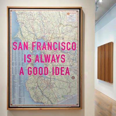 San Francisco Retro Pop Art Map Print (portrait) - Magic Posters