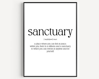 Sanctuary Definition Print - Magic Posters