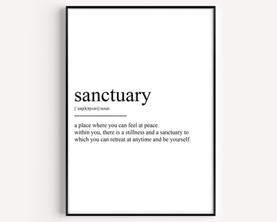 Sanctuary Definition Print - Magic Posters