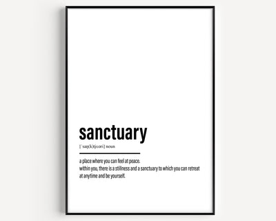 Sanctuary Definition Print - Magic Posters