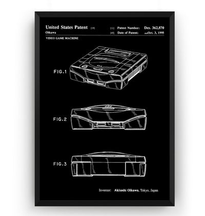 Saturn 1995 Patent Print - Magic Posters