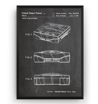 Saturn 1995 Patent Print - Magic Posters