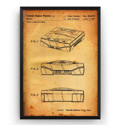 Saturn 1995 Patent Print - Magic Posters