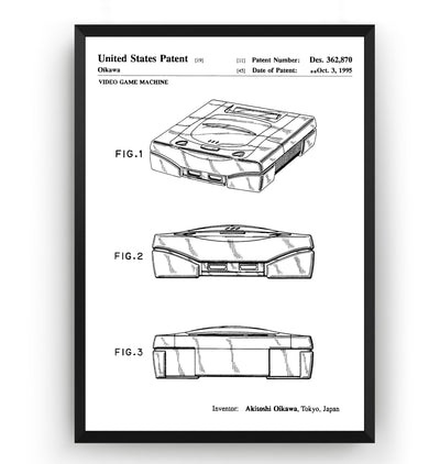Saturn 1995 Patent Print - Magic Posters