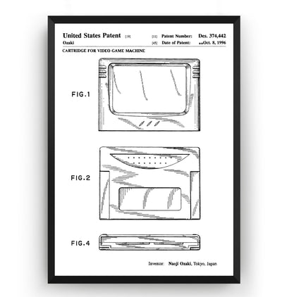 Saturn Cartridge 1996 Patent Print - Magic Posters
