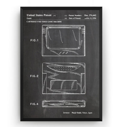 Saturn Cartridge 1996 Patent Print - Magic Posters