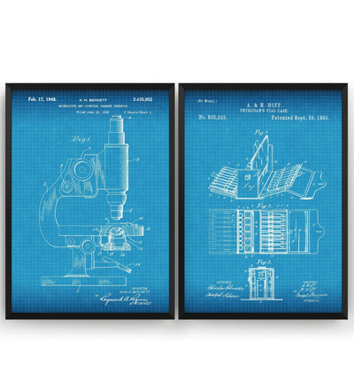 Scientist Set Of 2 Patent Prints - Magic Posters