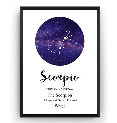 Scorpio Zodiac Print - Magic Posters